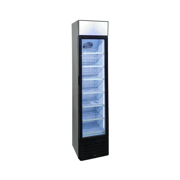 Meisda SC145B 145L Single Door Commercial Glass Display Showcase Drink Coolers Upright Fridge for Sale