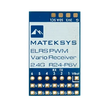 MATEK Mateksys EXPRESSLRS 2.4GHZ PWM VARIO RECEIVER, R24-P6V