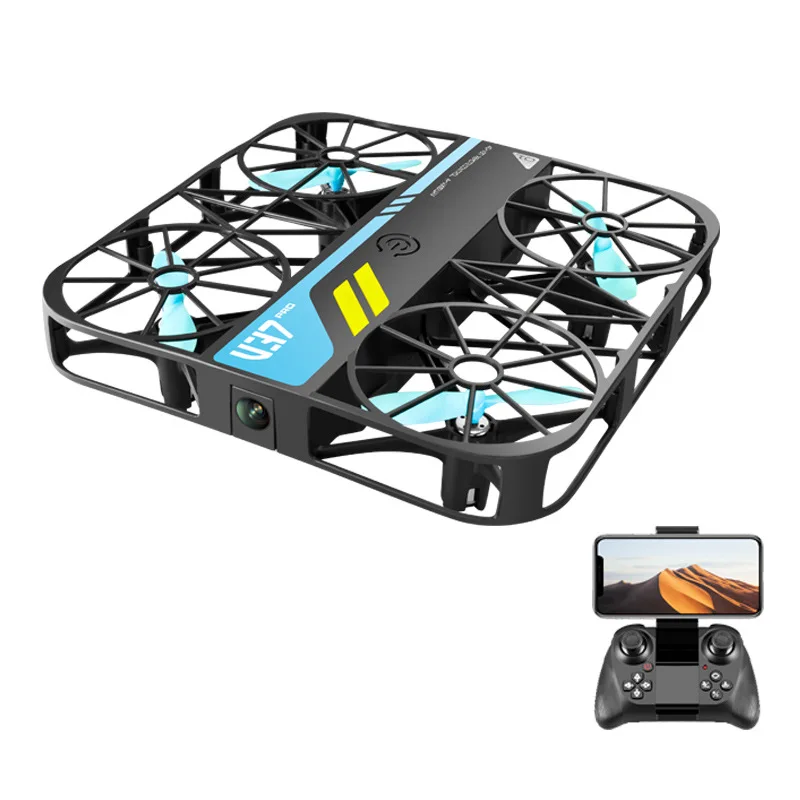 Factory V37 Pro Square Drone 4K HD Camera FPV Live Video Gravity Sensor One Key Take-off Remote Control Small Selfie Drone Toys