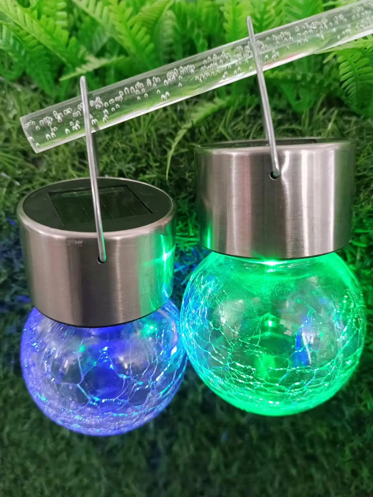 Outdoor Cracked Lighting Decorative Colorful Hanging Ball Waterproof Halogen Bulbs IP67 360 Beam Angle