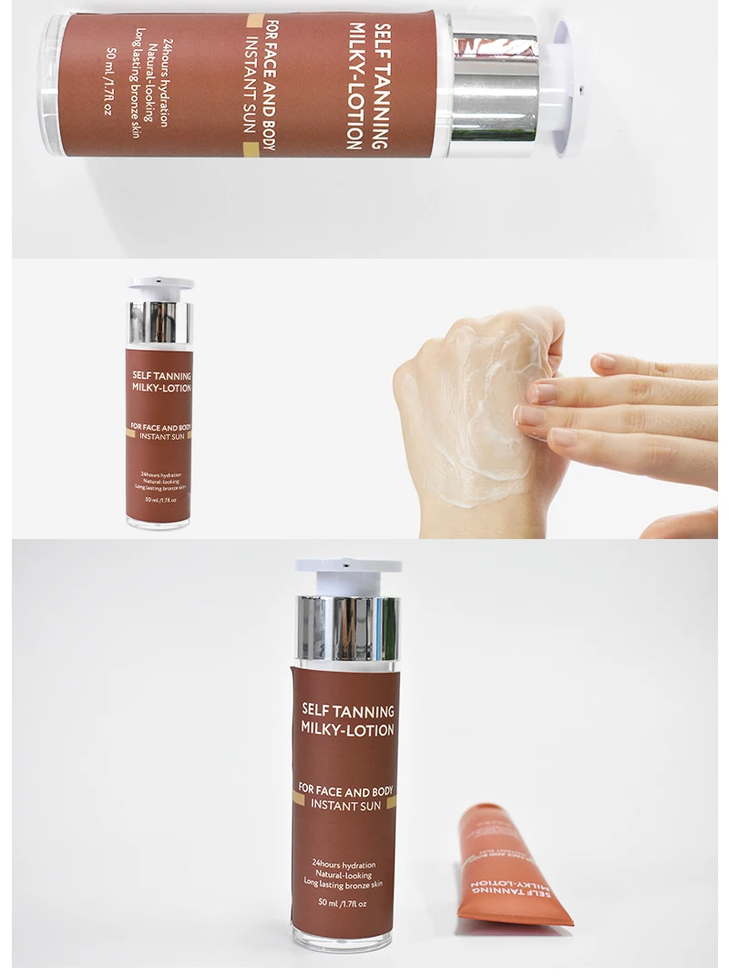 Colors Natural Sun Instant Dark Solarium Suntan Tanning Oil Mousse Oem