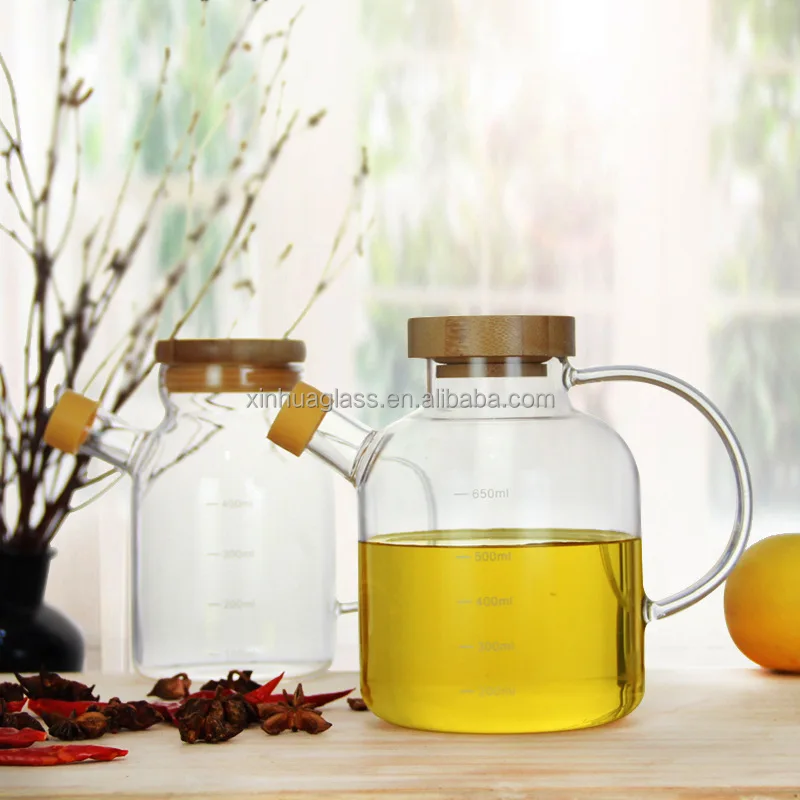 400ml 650ml Glass Olive Oil Bottle Kitchenware Cooking Oil Glass Bottle