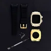 Gold case + Black strap 44/45mm