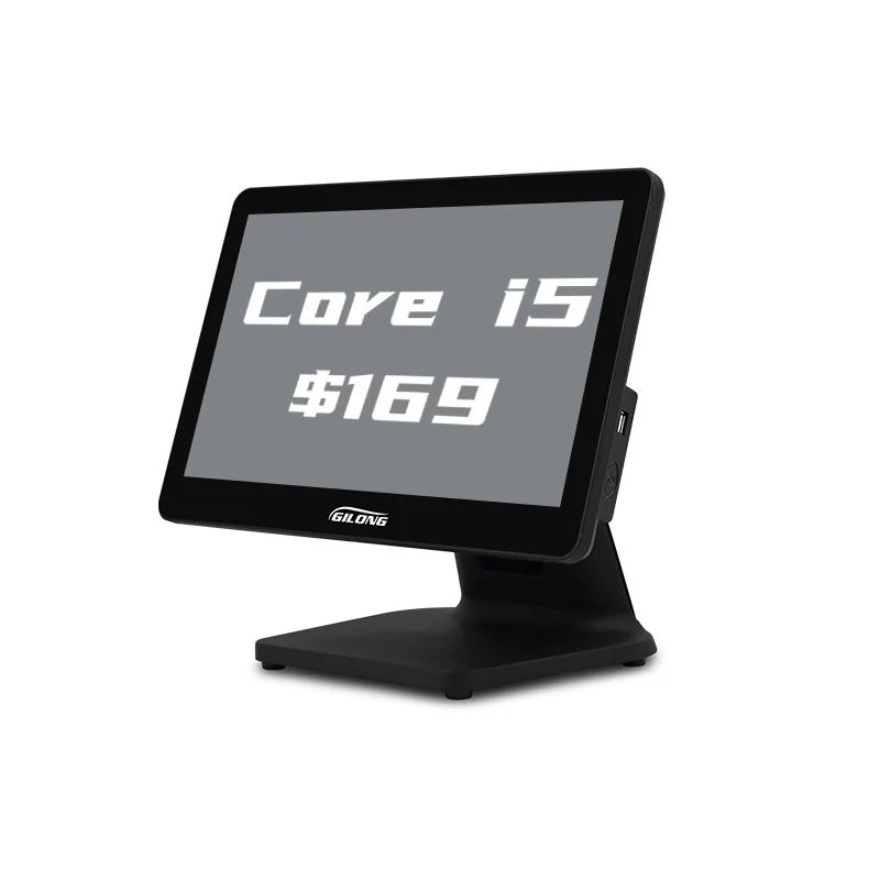 2024 New Arrival Slim Design AIO Touch Screen TPV POS Terminal Core I5 Processor Capacitive Touch Cash Register
