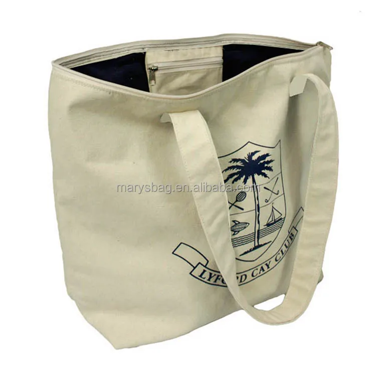 12OZ BIODEGRADABLE CANVAS TOTE BAG with Contrast Colour Trim & Handles