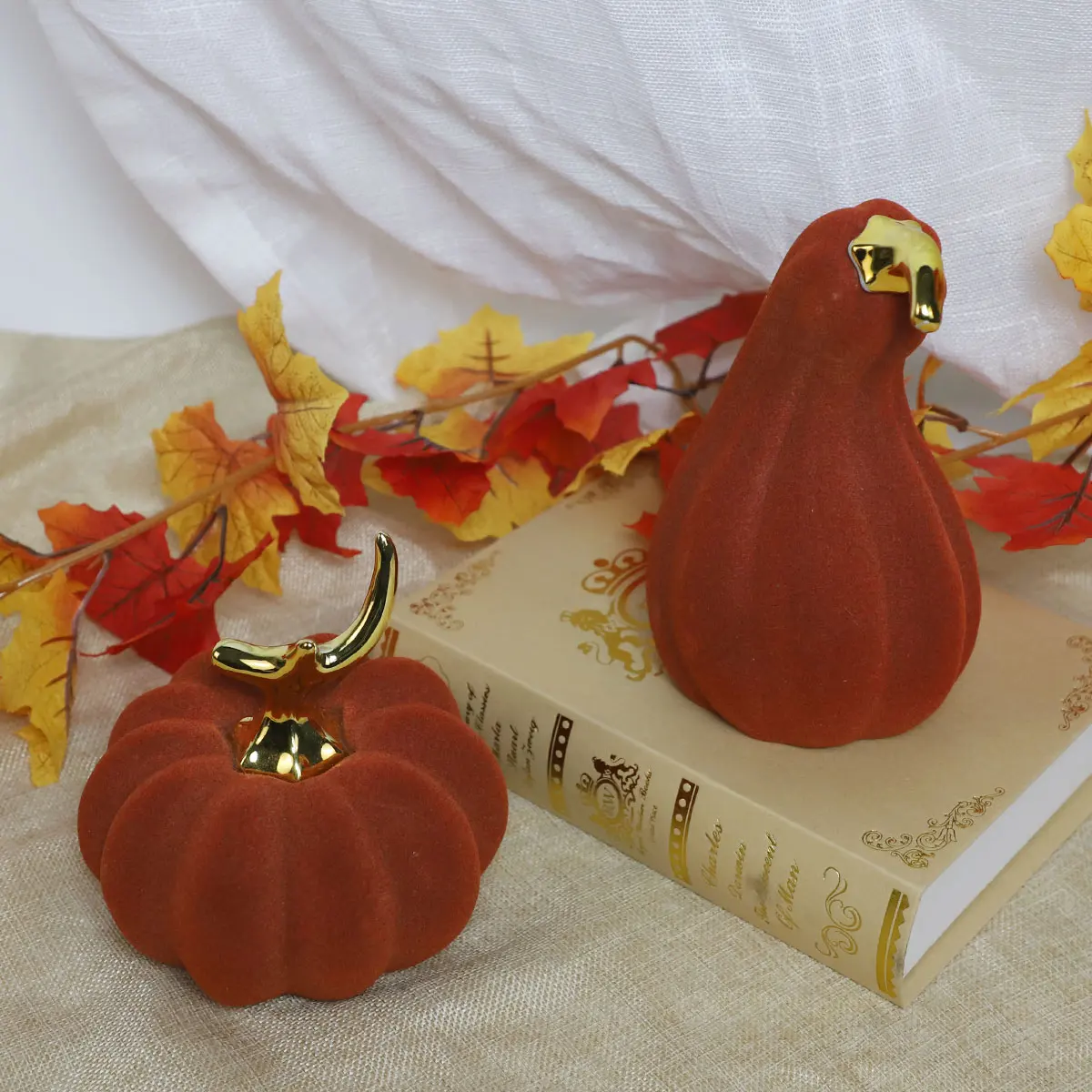 Nordic Style Modern Home Decor Pumpkins Home Decoration Artificial Craft Halloween Ceramic Pumpkin