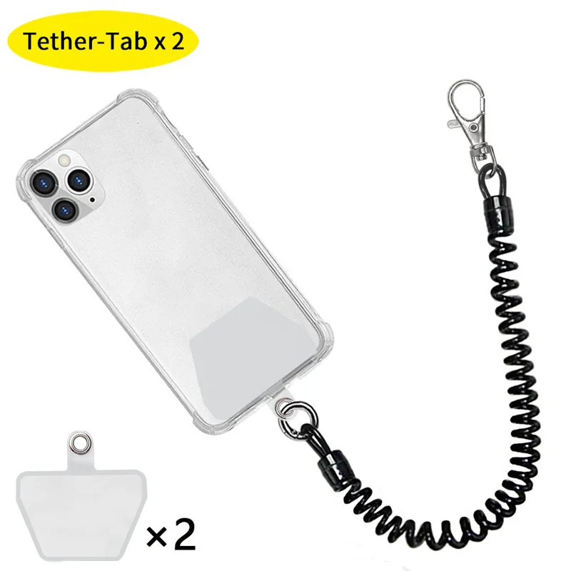 Adjustable Universal Neck Phone Bungee Strap Chain Lanyard With Safety