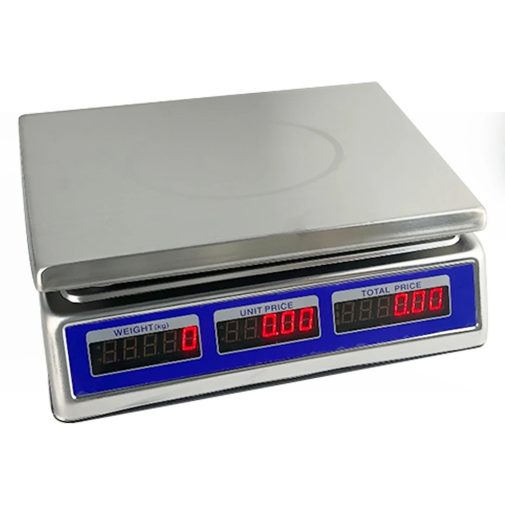 40kg Digital Stainless Steel Price Computing Scale 30kg ACS Price Calculating Weight Scale 35kg 30kg 15kg 6kg Fruit Balance 1g