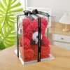 New bear + 40cm gift box + lamp-red