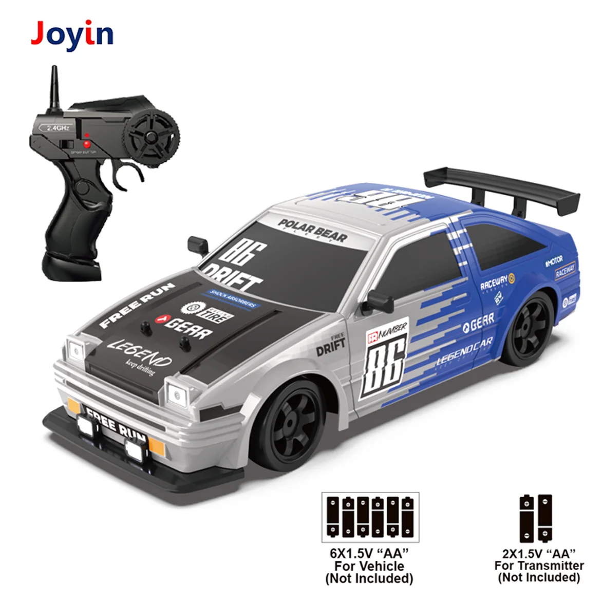 2.4 GhzRCドリフトカースープラ1:16シミュレーションスモーク