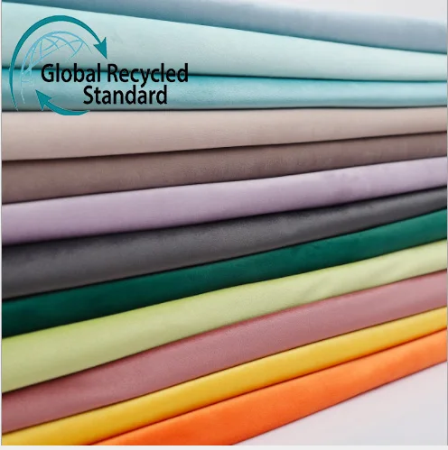 China direct factory recycled velvet  fabric for Muslim suit
