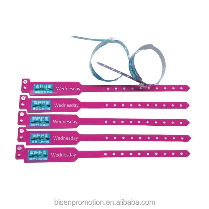 Custom Logo RFID Waterproof Disposable Ticket QR Code Wristband One Time Use Tyvek Festival Digital Printing Paper Event