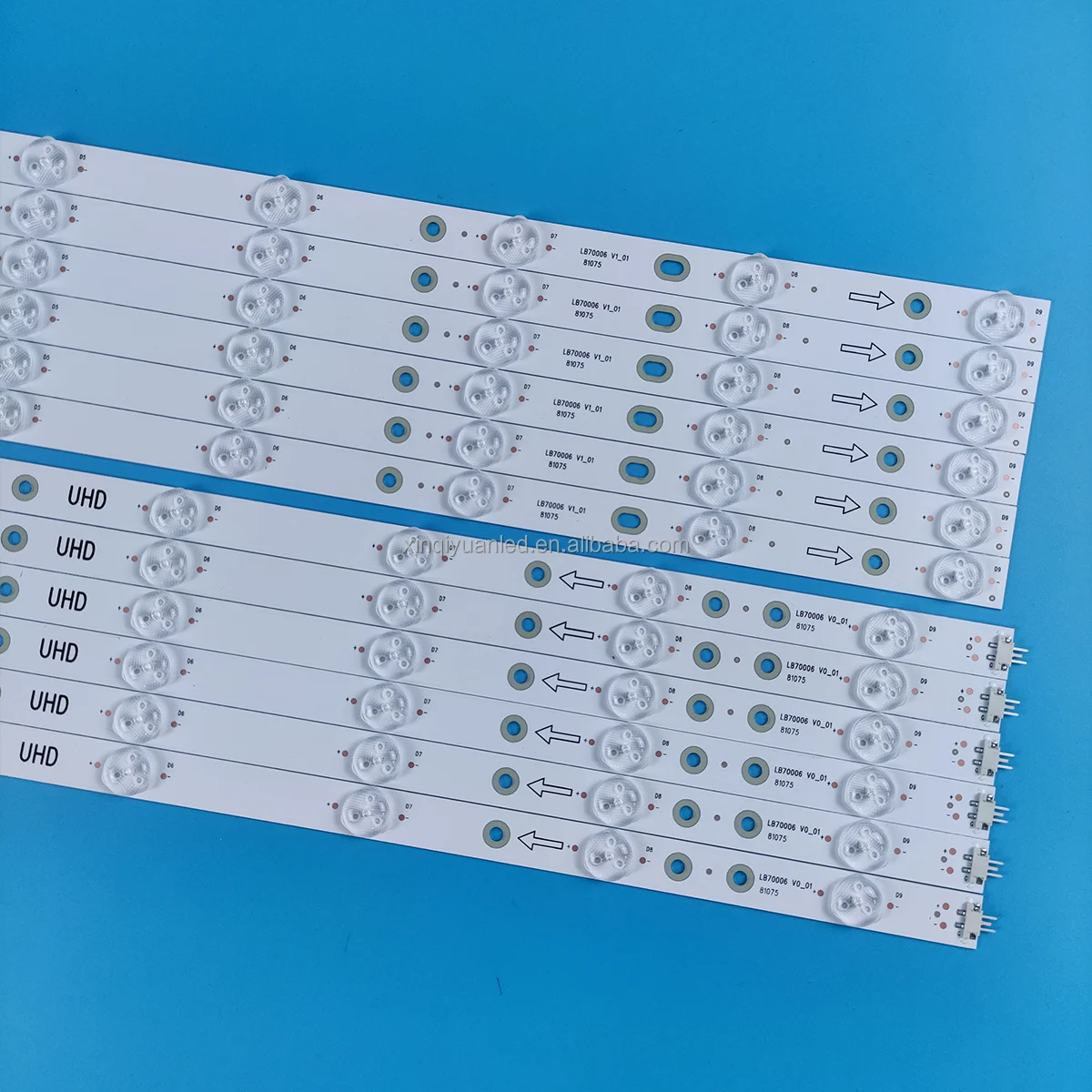 70 Inch VIZIO LB70006 V0-01 V1-01 16 SE70 UHD S700DUA Light Strip LED TV Backlight Light Strip 12 Pieces 9 Lights