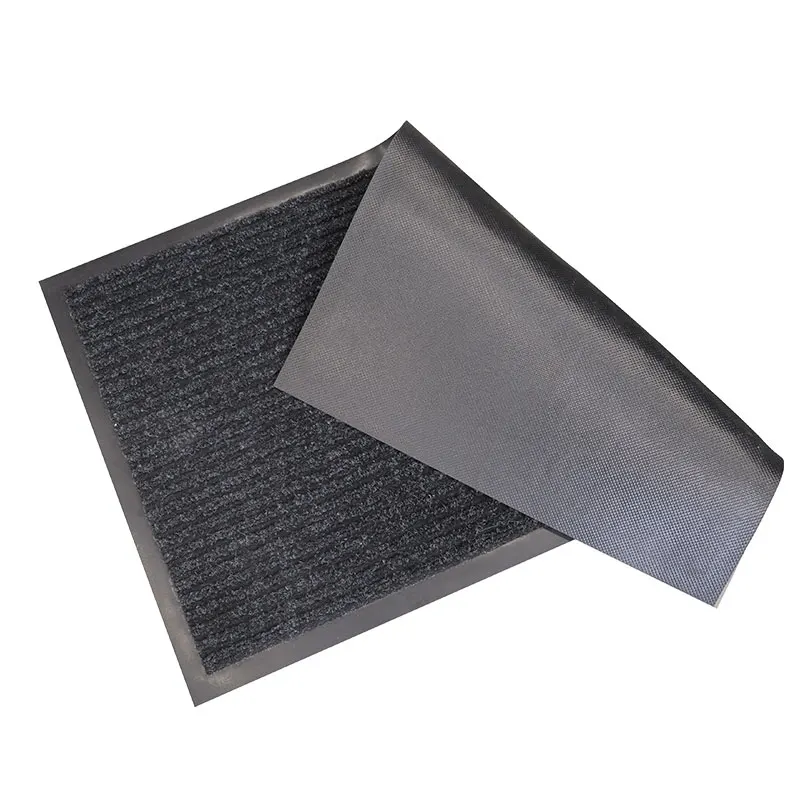 entrance front door mat polyester ribbed doormat rolls commercial floor mat