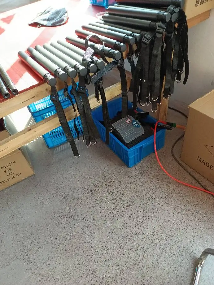 odm resistance bands set with workout bar pilates bar kit exercise elastic band with handles and door anchor for whole body training-9