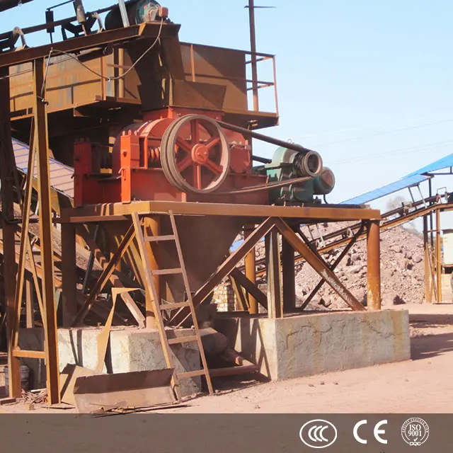 Mini Double Roller Crusher 5-10t/h with AC Motor Bearing & Gearbox for Ore Mining/Construction