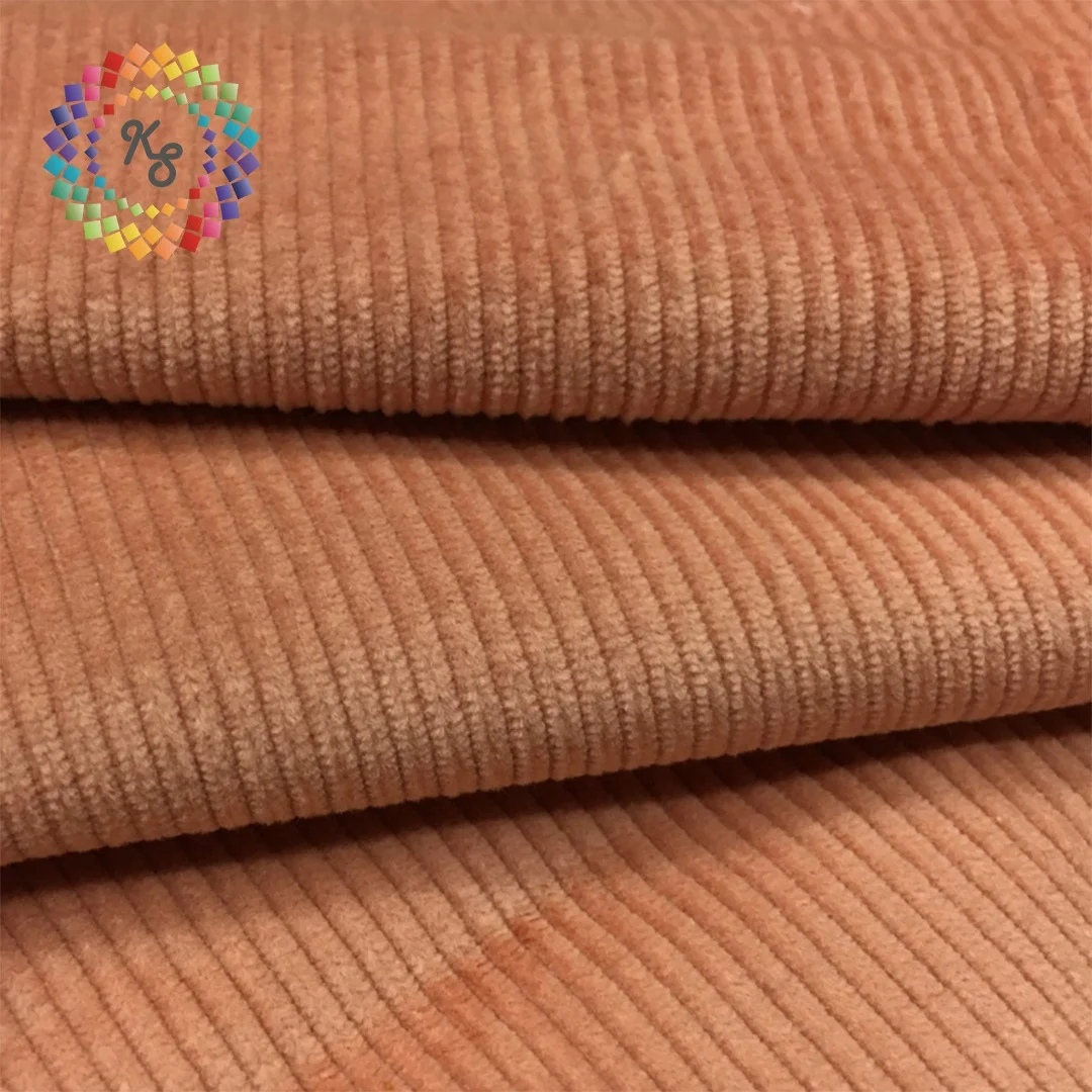 14 Wale двойная пряжа хлопчатобумажная тянущаяся Вельветовая