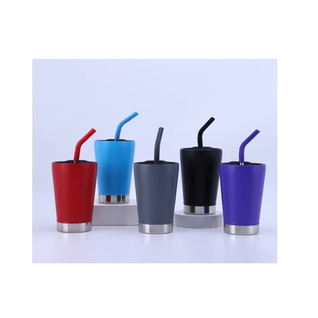 Trade Assurance vacuum stainless  tumbler straw vacuum insulated water bottle