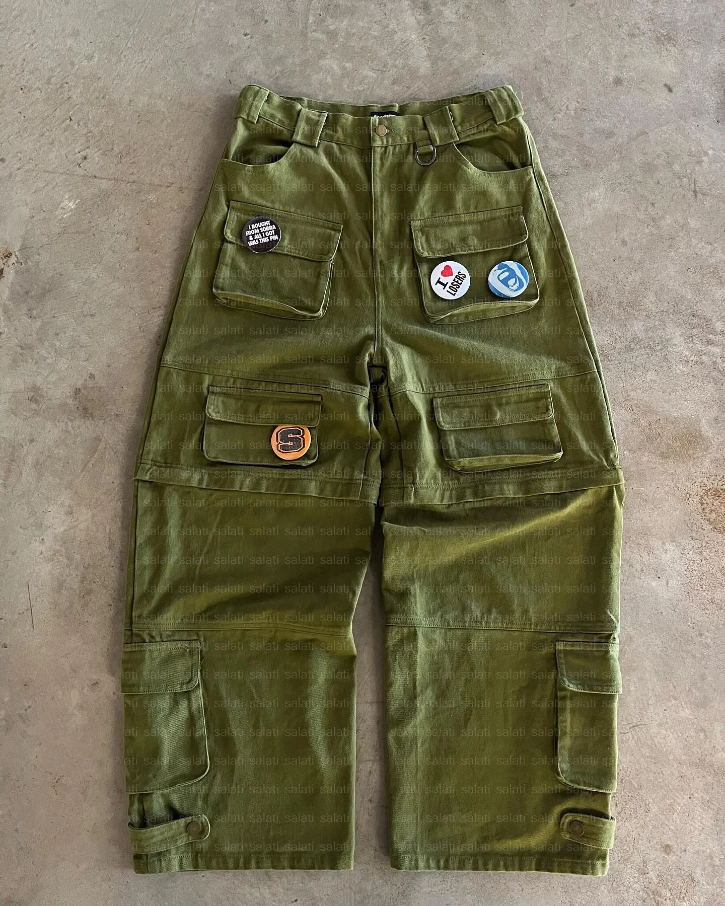 Custom Workwear Pant Heavweight Wide Leg Trouser Cotton Double Knee Tear Away Short Carpenter Denim Jean Cargo Work Pant for Men gallery 3