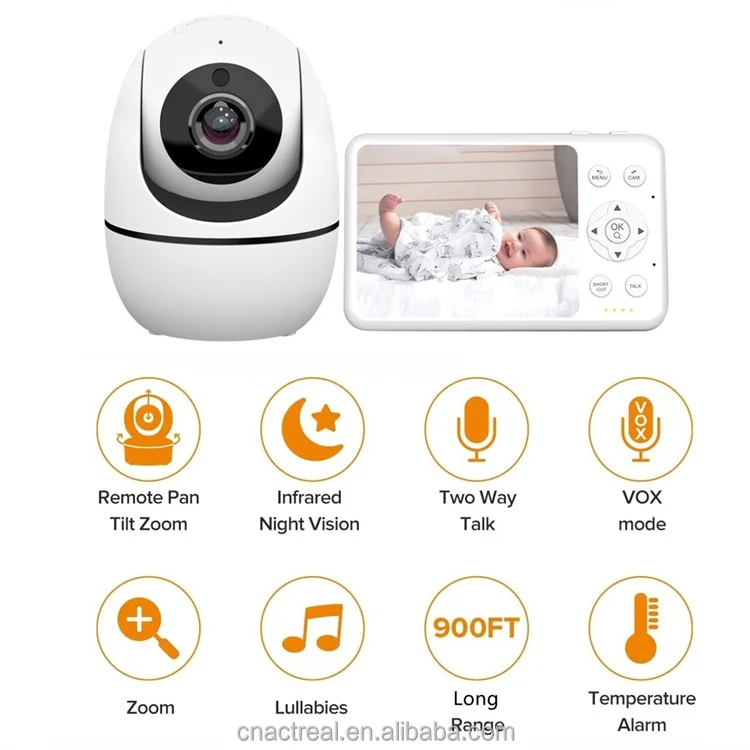 Newest Oem Night Vision Sound Activated Builtin Lullabies Two Way