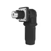 Nut type-plug+socket-black