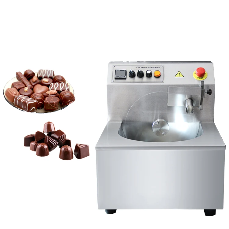 Temperadora Chocolate Mixing Machine Template Covering Dosing Glaze Date Wheel Spray Sprinkles Melt Machinery Tempering Machines