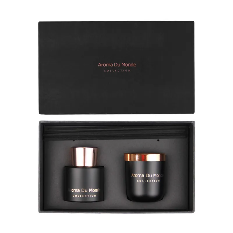 Mescente Luxury Aroma Fragrance Reed Diffuser and Scented Candles Gift Box Sets
