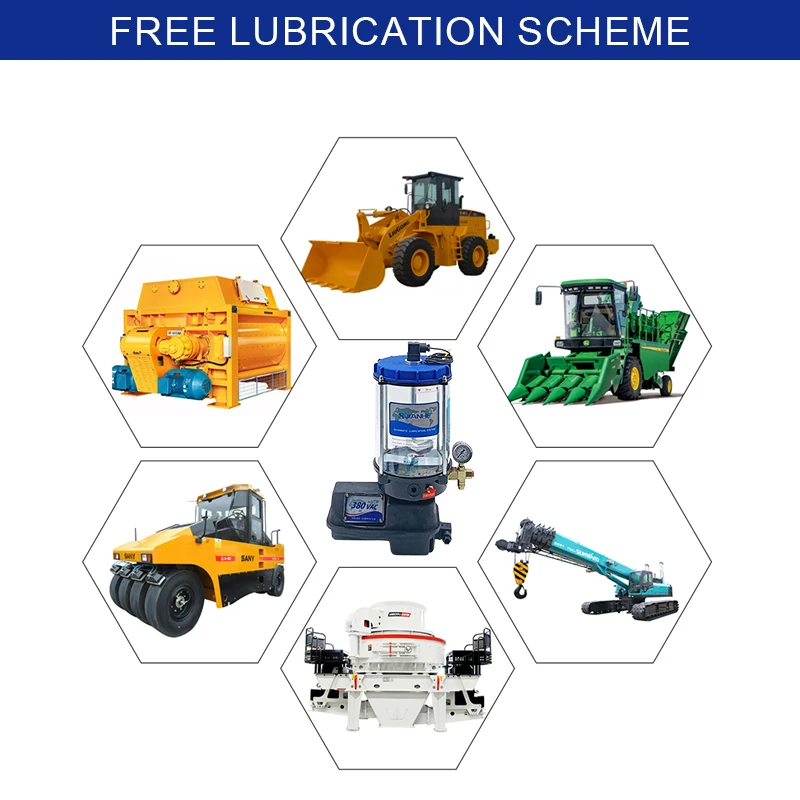 Jianhe Factory's Electric Automatic Grease Pump Piston Pump Centralized Lubrication System Comprehensive Products Services