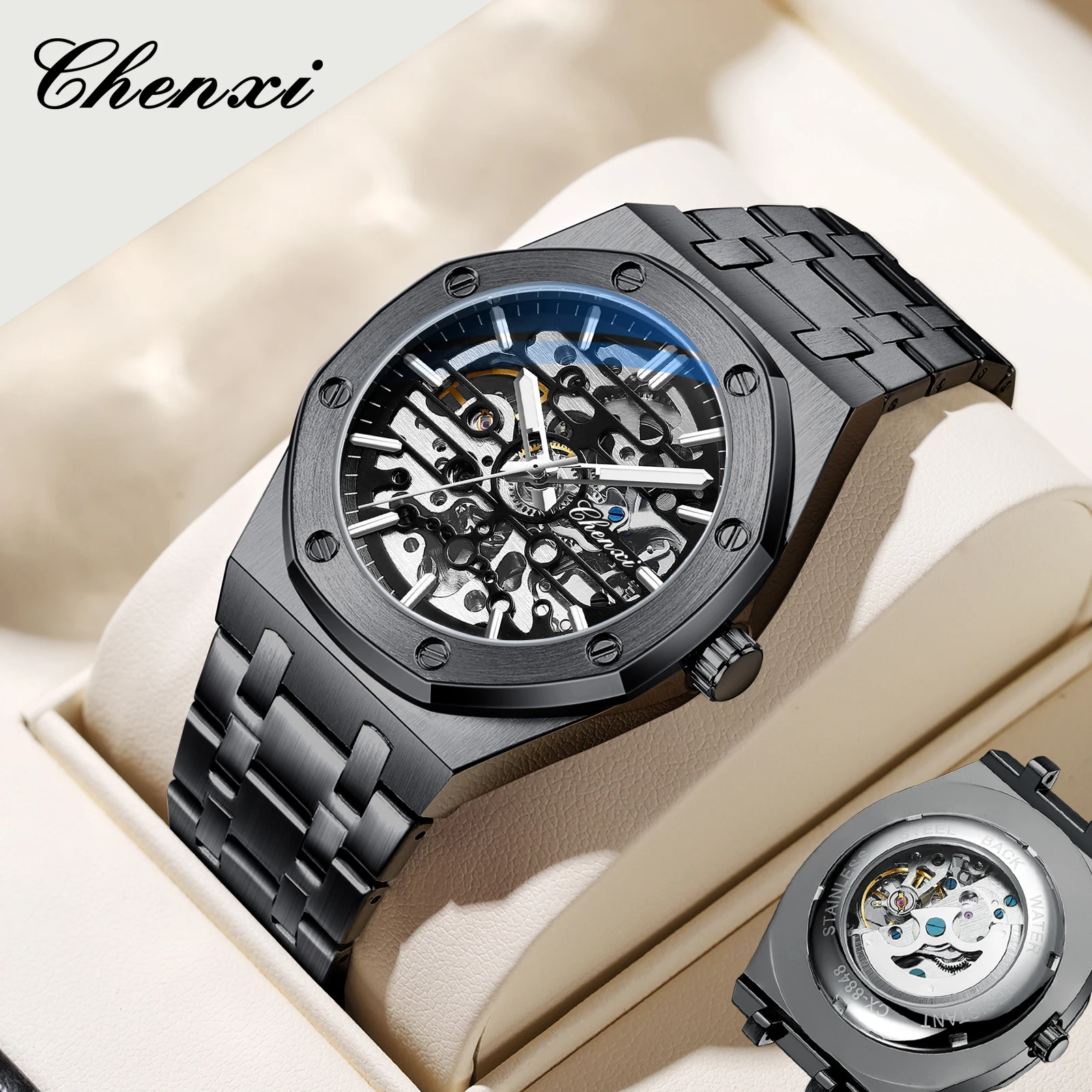 Chenxi Watch 8848 - Skeleton Automatic Mechanical Man's Watch