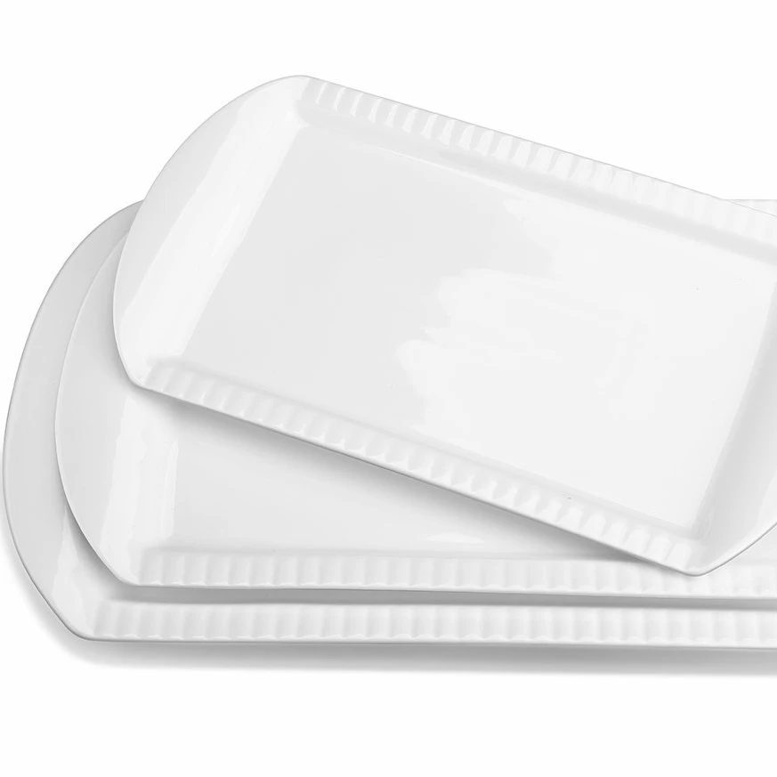 Large 3-Piece Ceramic Platter Set 16'/14'/12\