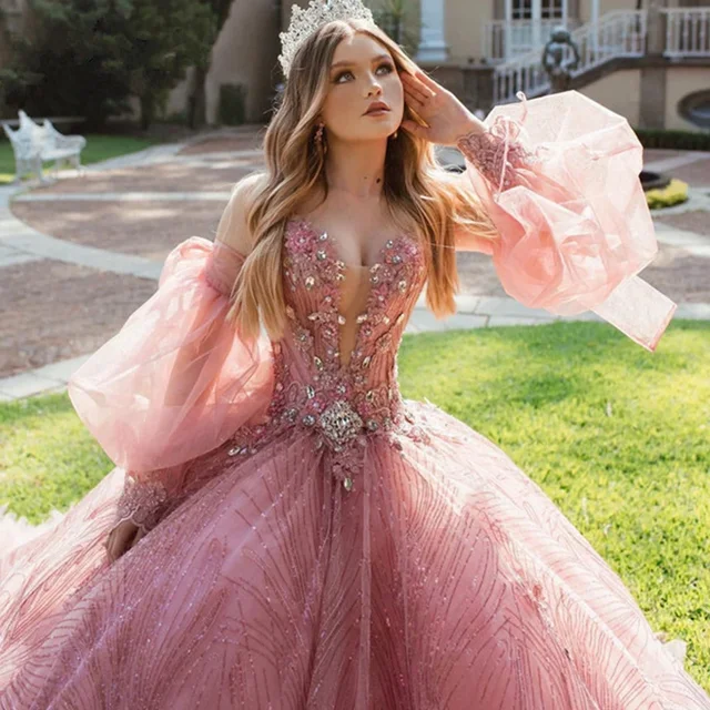 Mumuleo Sparkle Beaded Quinceanera Dresses Sequined Off Shoulder Ball Gown Birthday Gown Vestidos De 15 Anos Sweet 16