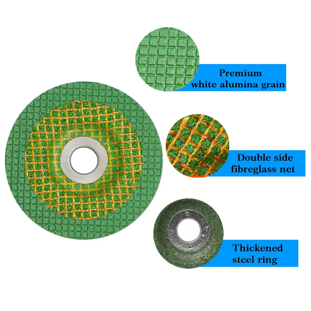 Гибкий белый глиноземный шлифовальный диск konaflex для шлифовки и нержавеющей