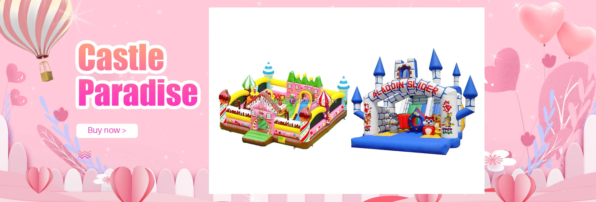 Premium Inflatable Bounce House with Slide and Splash Pool main image 0