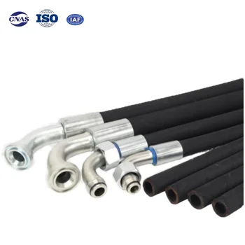 High Temperature Acid Alkali Resistant Steel Wire Braided Tube Cutting Rubber Hoses for Hot Water Oil Steam Corrosion Resistance