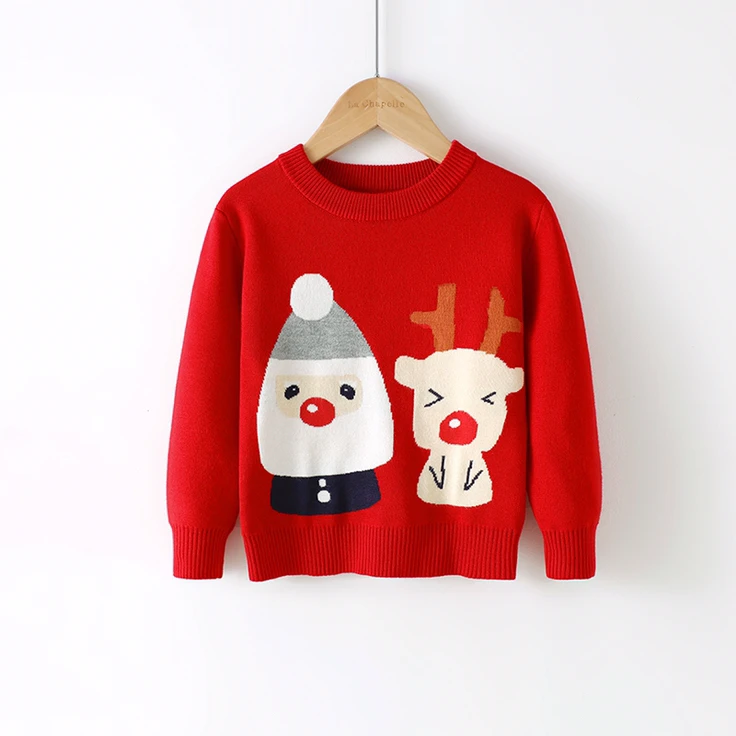 RTS Cute Pattern Sweaters Kids Pullover Baby Christmas Sweaters Ready to Ship
