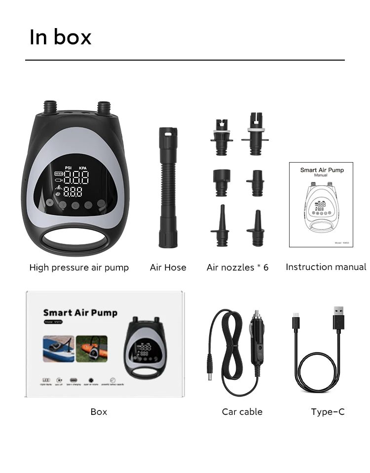 Newo Sup Multifunctional Smart Electric Inflation And Deflation Pump ...