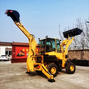 Retroexcavadora mini backhoe loader WZ30-25 used construction machinery 2500kg backhoe excavator loader front wheel loader