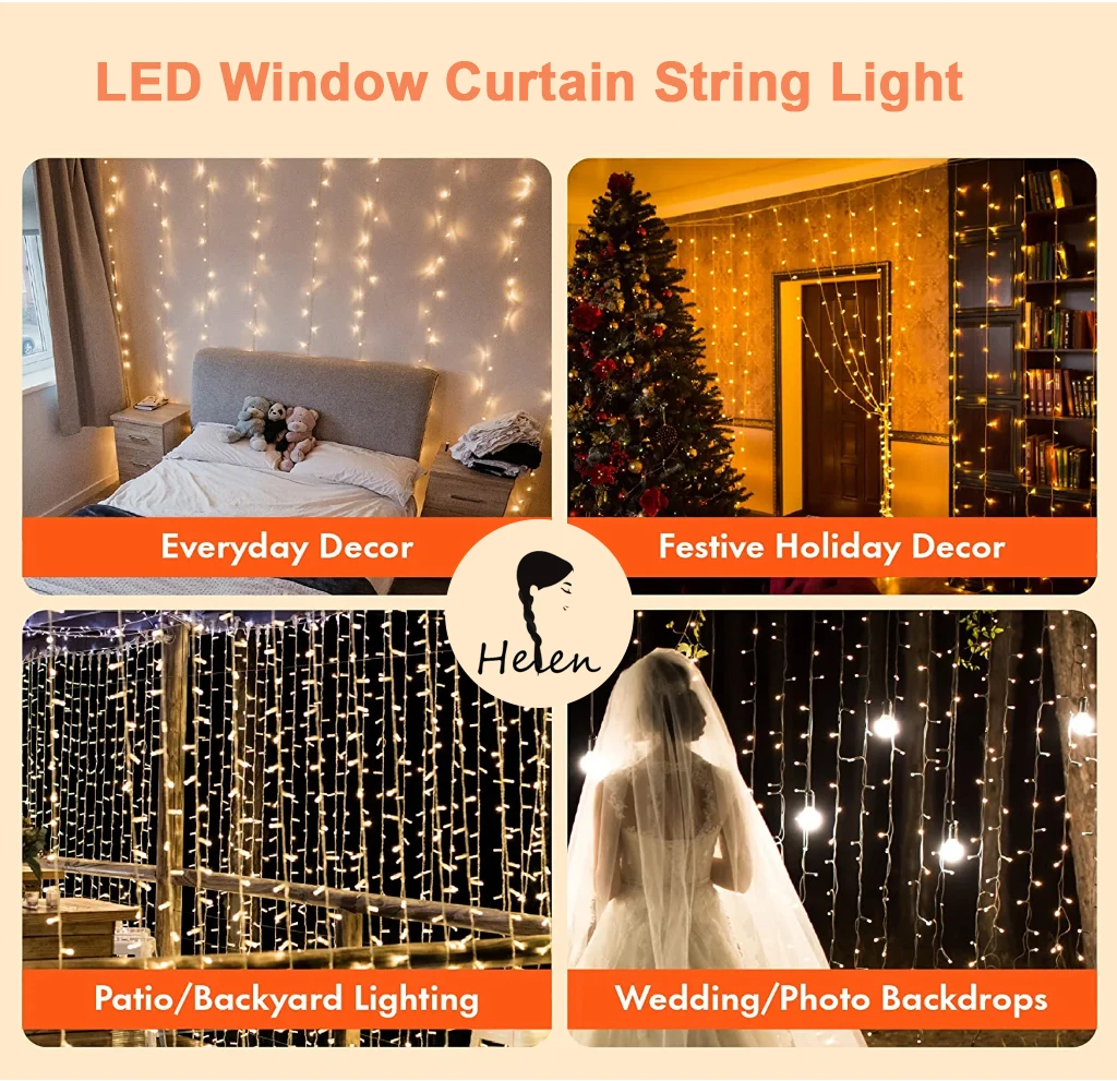 Led Net Mesh Lights Courtyard Ipp44 Waterproof Flashing String