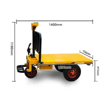 CE 75cm Wide 3 Wheel Electric Construction Car Electric Tricycle Cargo Tricycle Customized Loading 1000 kg Electric Trolley