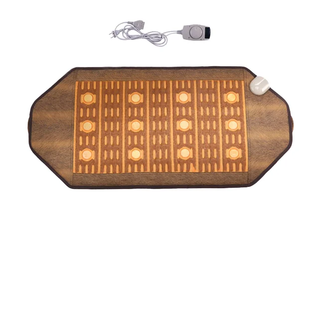 Senry Hot Sale  High Quality  Magnetic Thermal Jade Tourmaline Carbon Fiber Massage Heating Sauna Bed Mattress Pad