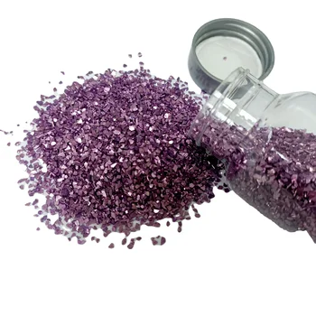 purple glass flake glitter for crafts decoration