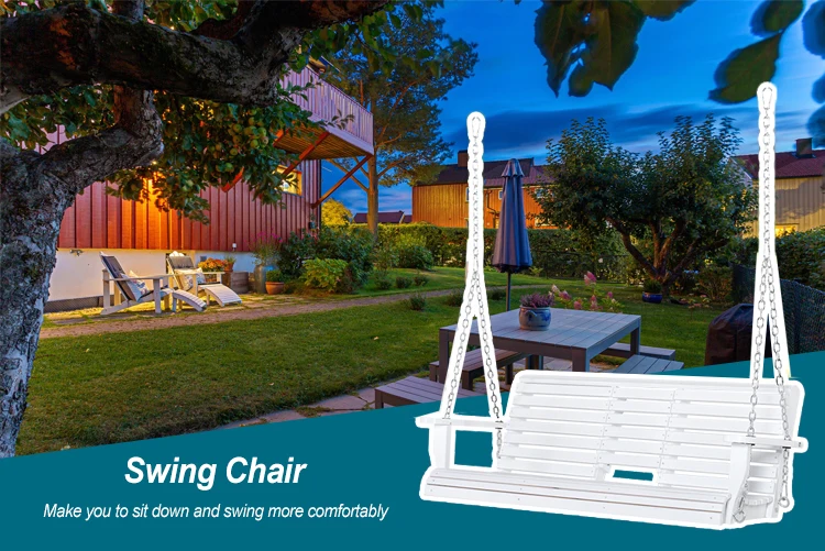 Бесплатное техническое обслуживание, переработанный водонепроницаемый наружный подвесной стул HDPE