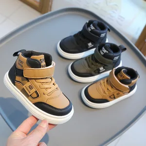 Customized Brand Outdoor Sports Shoes for Children Wholesale High Top Casual Boys Footwear Fashion Trending Sneakers Kids Baby