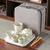Ru Kiln yellow tea set C