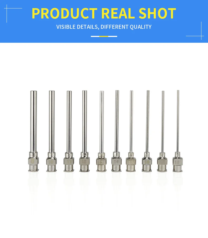 1/2 Inch 8g32g Stainless Steel Tips Dispensing Needle Blunt Needle