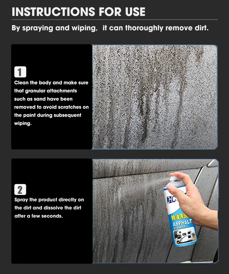 Oem Remove Asphalt Surface Aerosol Tar Bug Pitch Remover Car Care