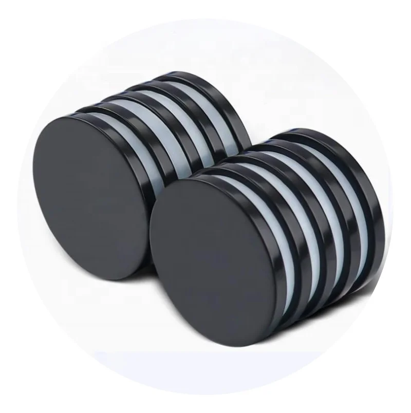 Waterproof Black Rubber Epoxy Coated Round Neodymium Magnets