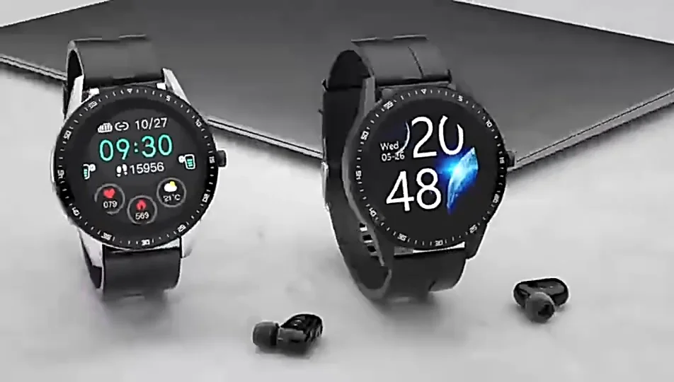 Oem Tws X5 Smart Watch With Earbuds 2 In 1 Smartwatch Wireless Earbuds