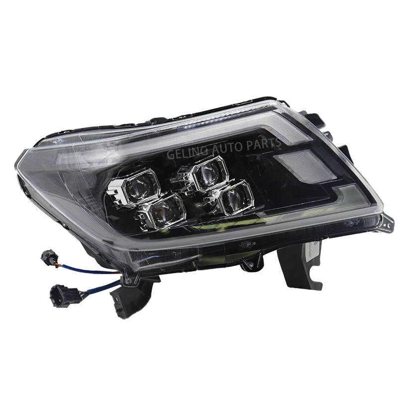 Auto Accessories Led Front Lights DRL Signal Projector Lens Led Headlight Head Lamp for Nissan Navara NP300 Frontier 2015 - 2021