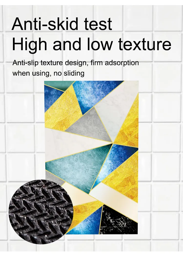 Best Selling Strong Absorbent Non-Slip Bathroom Mat Easy-to-Clean Living Kitchen Cushioned Foam Low Carpet Rug Hallway Dining details